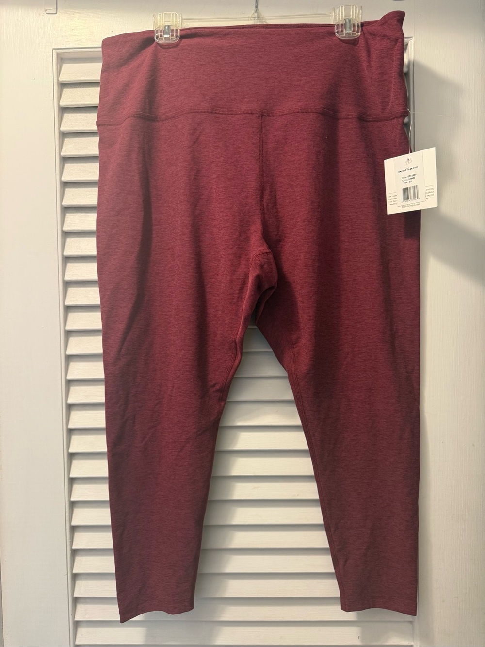 Beyond Yoga Buttery Soft Burgundy High-Waist Leggings